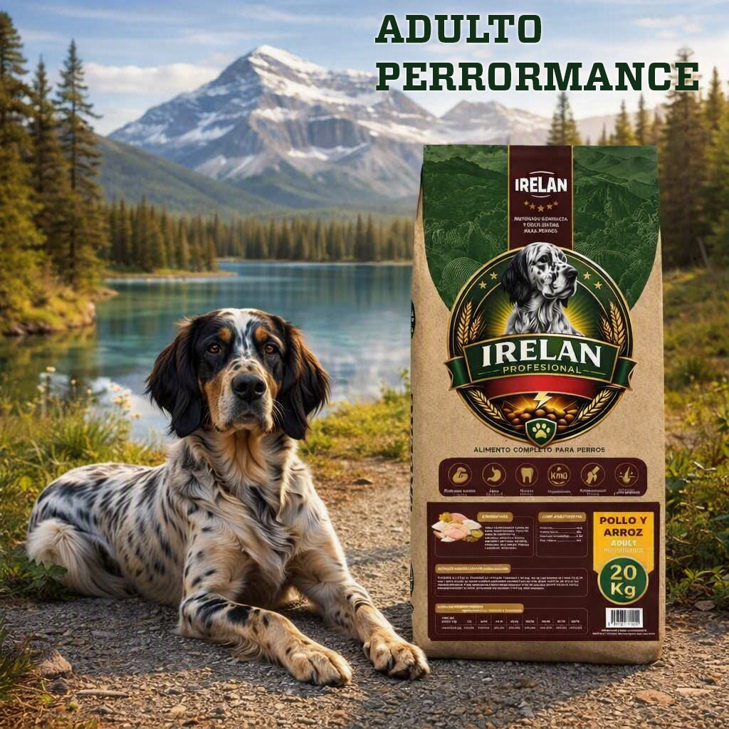 Pienso profesional Irelan Performance para perros de trabajo y competición