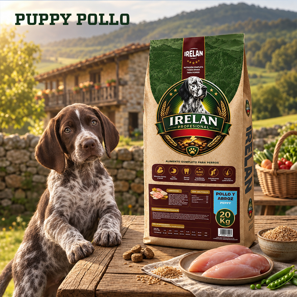 Pienso profesional Irelan Puppy Pollo para cachorros